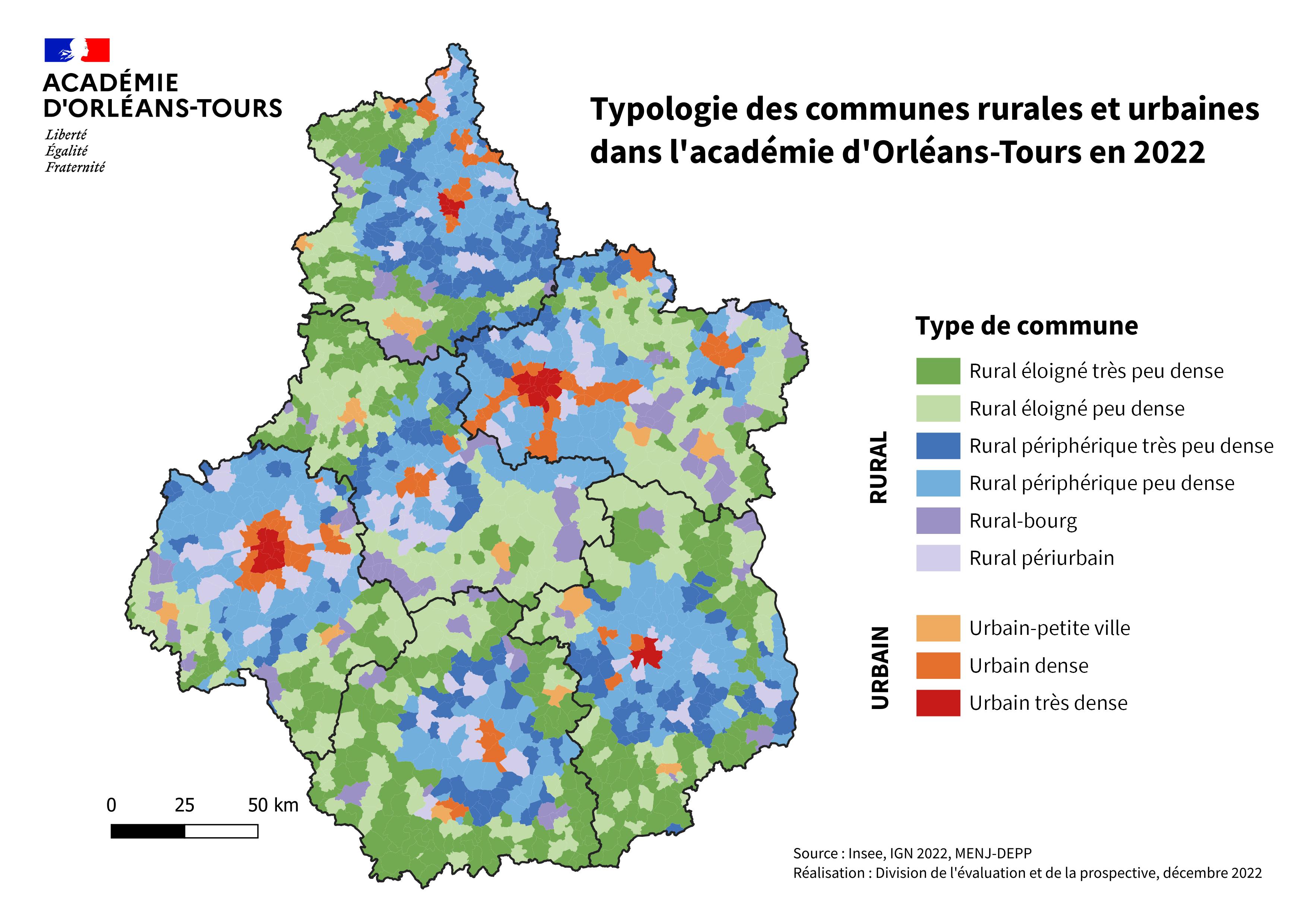 Typologie des communes rurales et urbaines