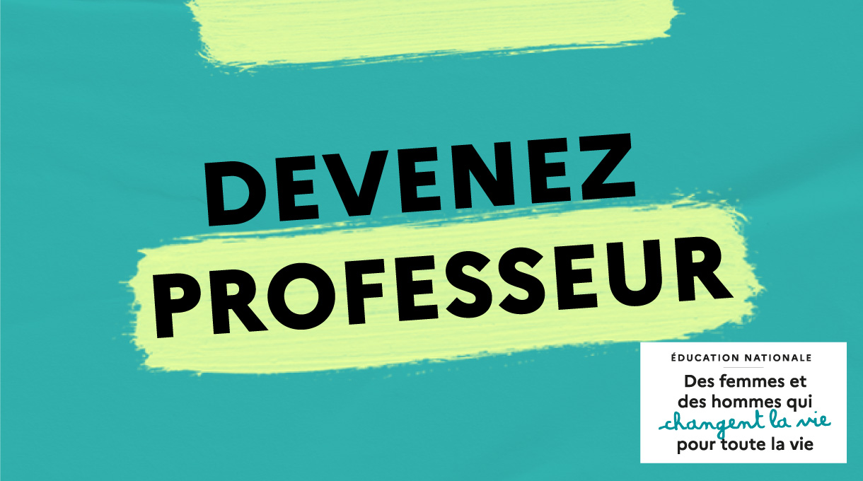 Affiche devenez professeur