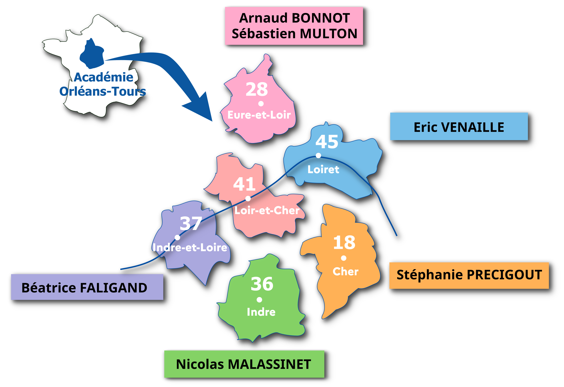 Carte des référents CARDIE 2024-2025