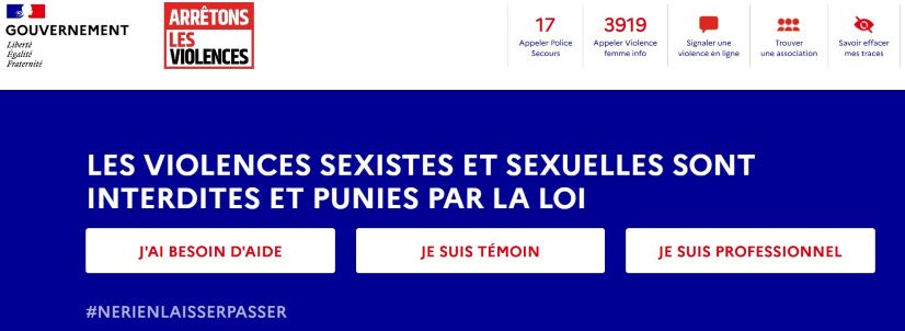 Site arretons les violences