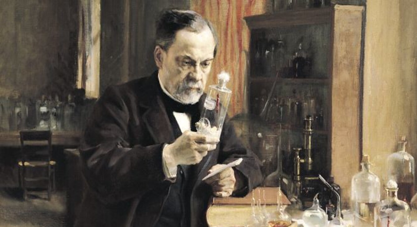 Louis Pasteur dans son laboratoire