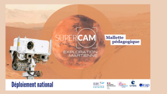Bandeau de présentation de l'outil Mallette pédagogique - SuperCam - exploration martienne