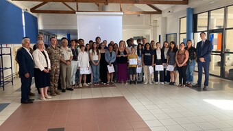 Remise du prix du Trinôme académique au collège Robert Goupil à Beaugency.