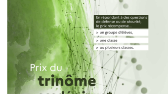 Affiche du Prix du Trinôme académique 2027. Date d'inscription avant le 14 avril 2027.